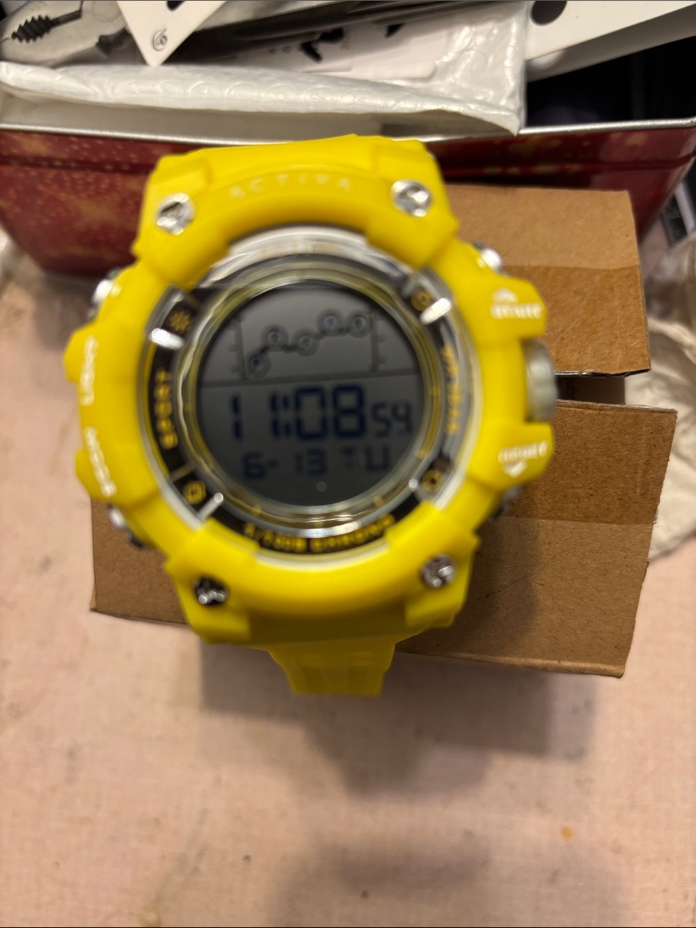 Invicta Yellow Digital Active Sports Watch